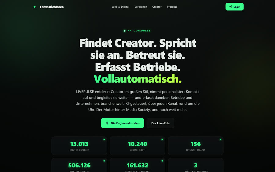 LIVEPULSE, die eigene KI-Arbeitsplattform